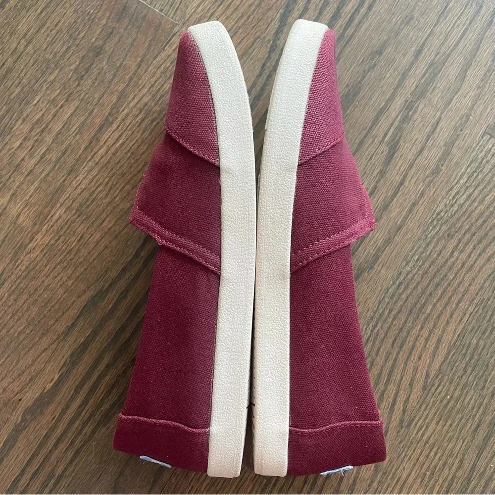 TOMS Black Cherry Coated Canvas Avalon 10010811 - Picture 5 of 10